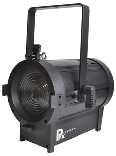 LED Fresnel 200W Warm White Stage Spot with Barn Door